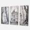 Designart - Haunted Castle In The Woods - Traditional Canvas Wall Art Print